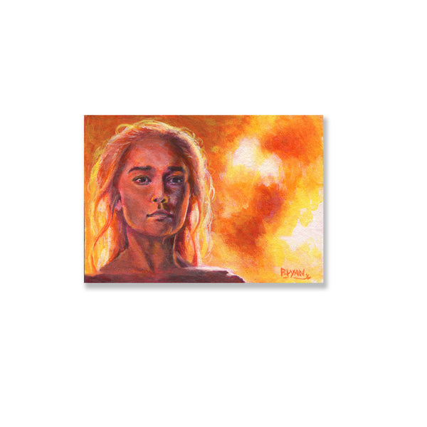 Mother- 2.5" x 3.5" painting