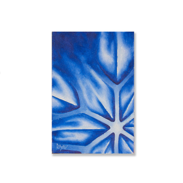Snow Flake Study- 4" x 6" painting